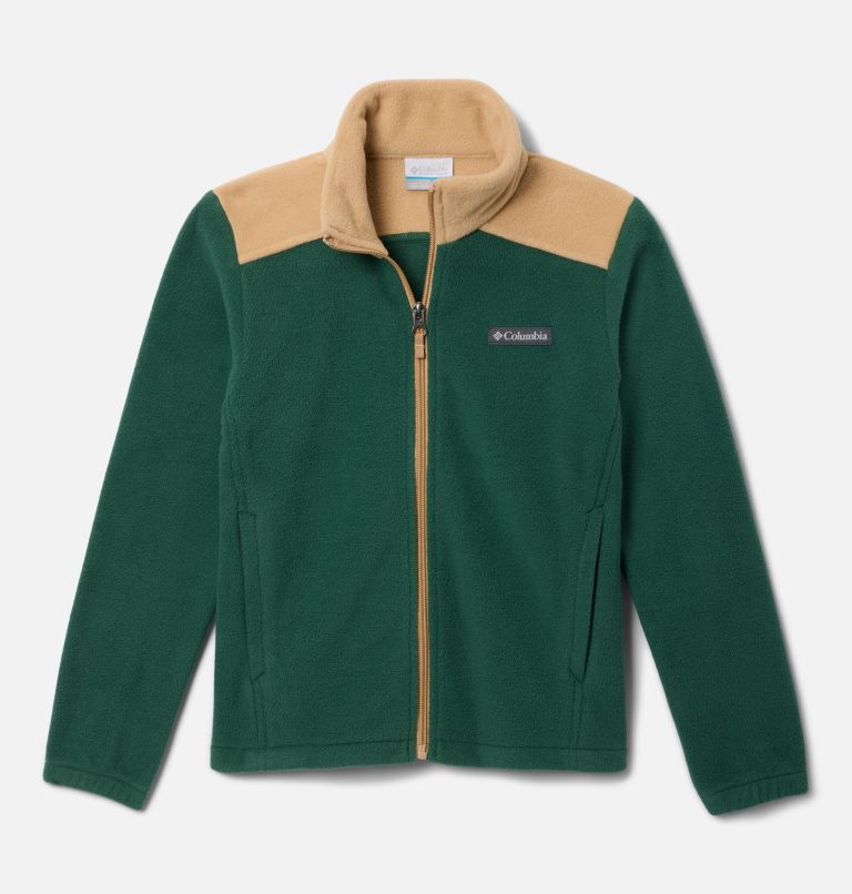 Boys' Castle Dale Full Zip Fleece Jacket, Color: Rain Forest, Canoe, image 1