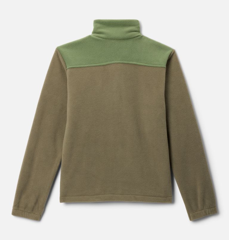 Boys' Castle Dale Full Zip Fleece Jacket, Color: Stone Green, Canteen, image 2