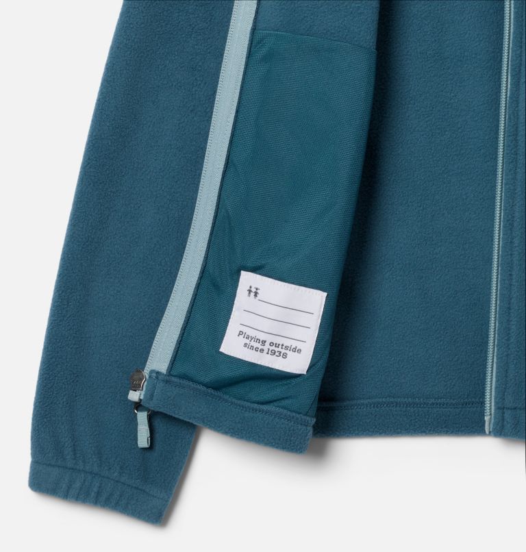 Boys' Castle Dale Full Zip Fleece Jacket, Color: Everblue, Crushed Blue, image 3