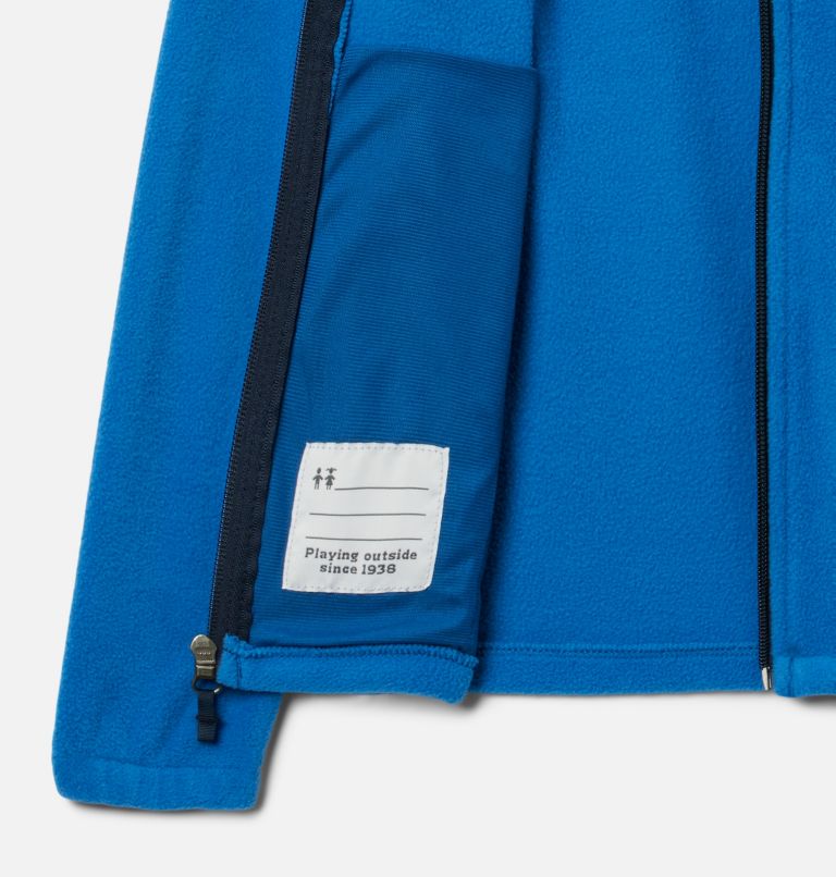 Boys' Castle Dale Fleece, Color: Bright Indigo, Collegiate Navy, image 3