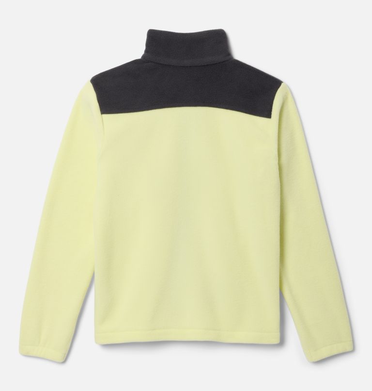 Boys' Castle Dale Full Zip Fleece Jacket, Color: Citron Haze, Shark, image 2