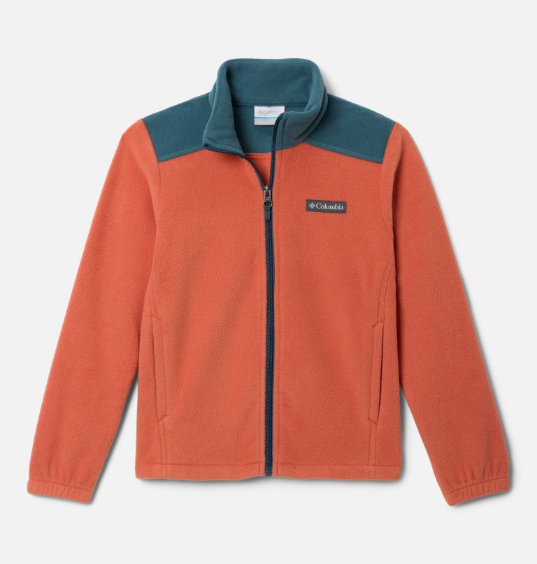 Boys' Castle Dale Full Zip Fleece Jacket, Color: Tuscan, Everblue, image 1
