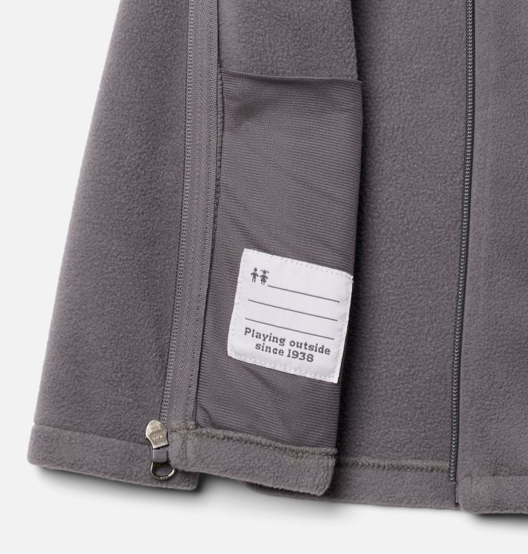 Boys' Toddler Castle Dale Full Zip Fleece Jacket, Color: City Grey, Columbia Grey, image 3