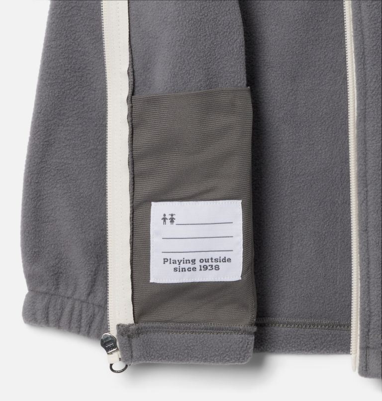 Boys' Toddler Castle Dale Full Zip Fleece Jacket, Color: City Grey, Chalk, image 3