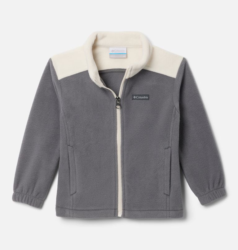 Boys' Toddler Castle Dale Full Zip Fleece Jacket, Color: City Grey, Chalk, image 1
