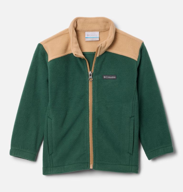 Boys' Toddler Castle Dale Full Zip Fleece Jacket, Color: Rain Forest, Canoe, image 1