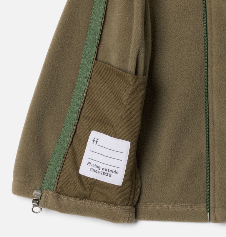 Boys' Toddler Castle Dale Full Zip Fleece Jacket, Color: Stone Green, Canteen, image 3
