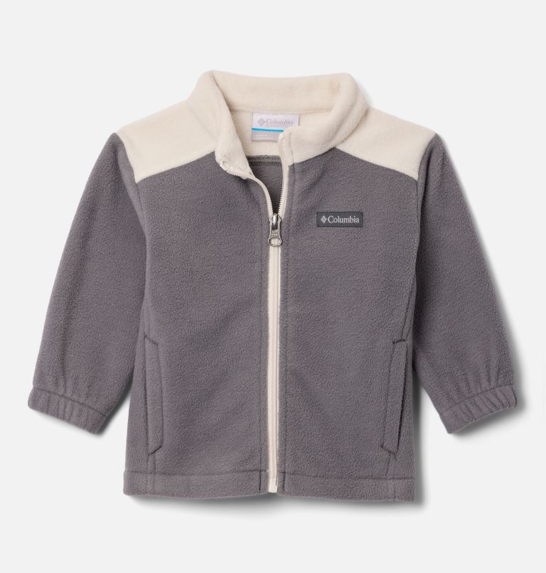 Infant Boys' Castle Dale Full Zip Fleece Jacket, Color: City Grey, Chalk, image 1
