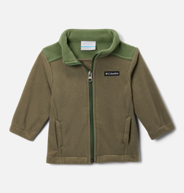 Infant Boys' Castle Dale Full Zip Fleece Jacket, Color: Stone Green, Canteen, image 1