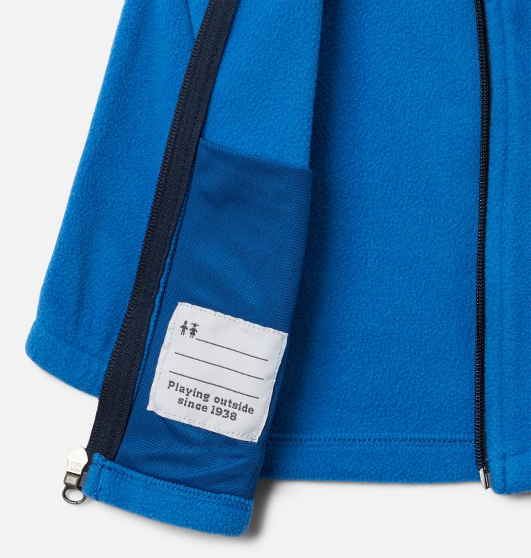 Infant Castle Dale Full Zip Fleece Jacket, Color: Bright Indigo, Collegiate Navy, image 3