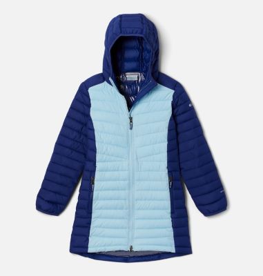 Parca Columbia, Niño, Talla 10-12, Celeste Oscuro - PuntoSkiOnline