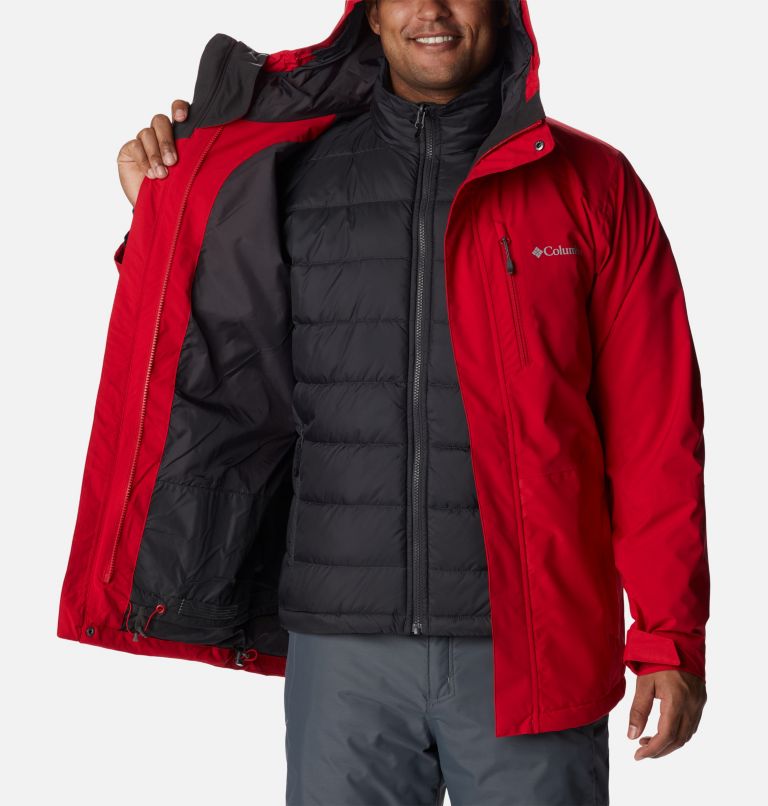 Men's Snow Glide Interchange Jacket, Color: Mountain Red