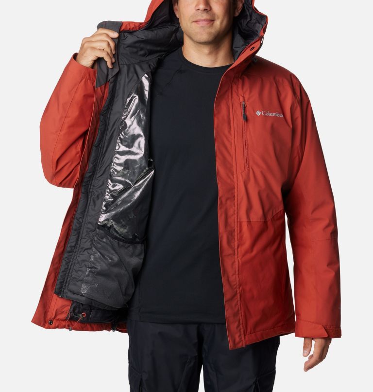 Thumbnail: Men's Snow Glide Interchange Jacket, Color: Warp Red, image 5