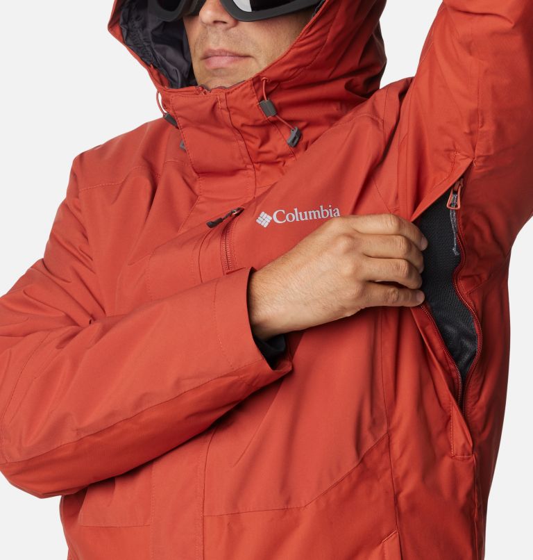 Men's Snow Glide Interchange Jacket, Color: Warp Red, image 8