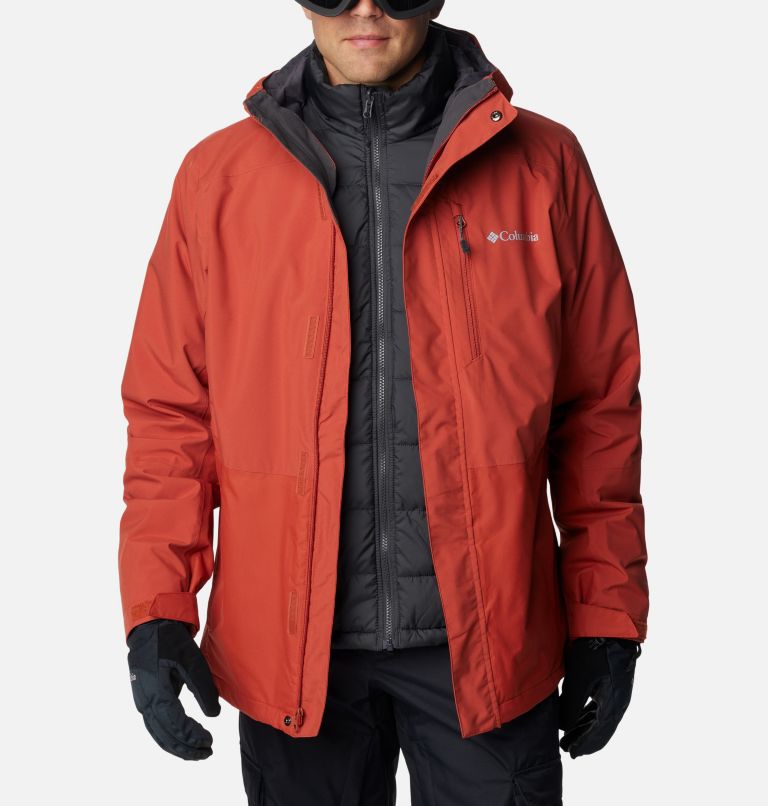 Men's Snow Glide Interchange Jacket, Color: Warp Red, image 11