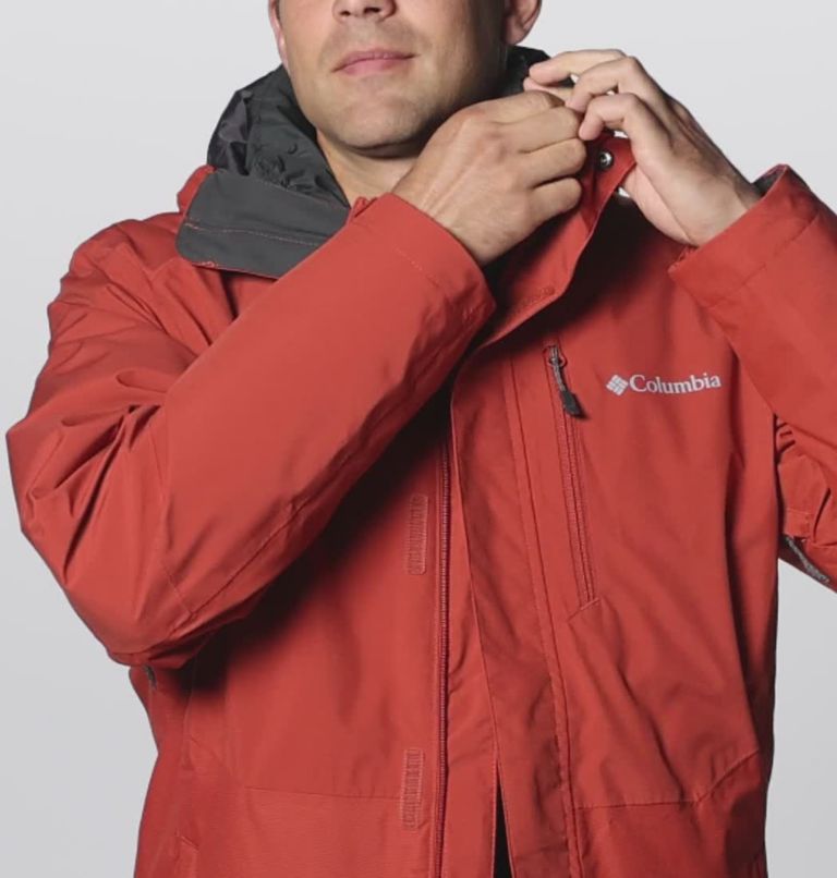 Men's Snow Glide Interchange Jacket, Color: Warp Red