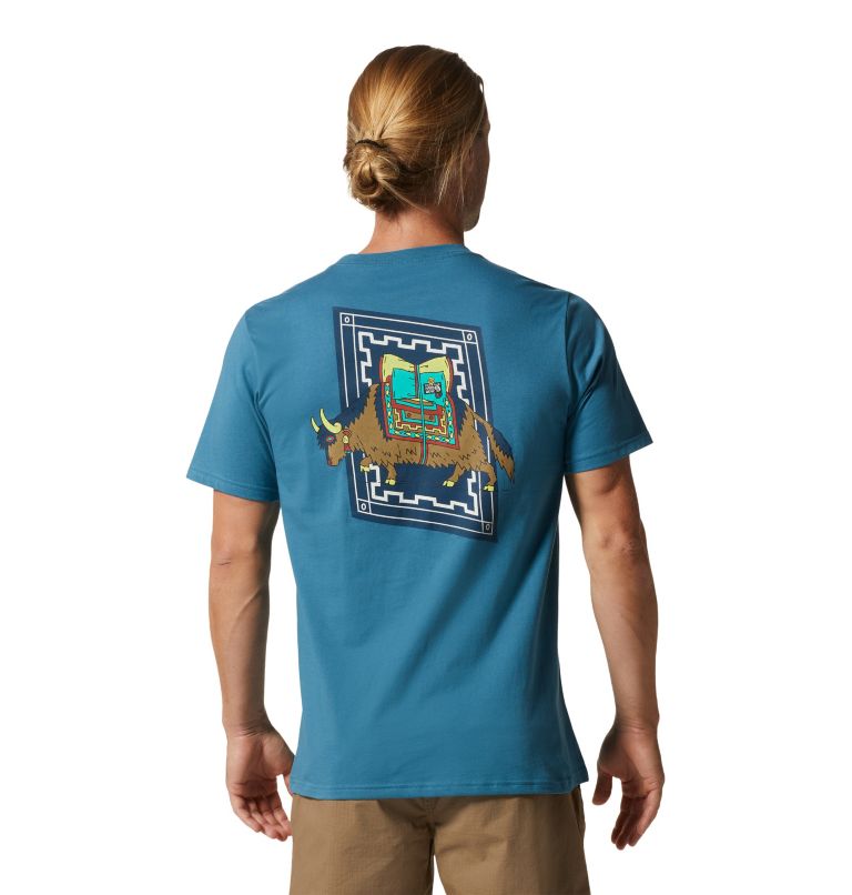 T-shirt à manches courtes Pack Yak Homme, Color: Caspian, image 2