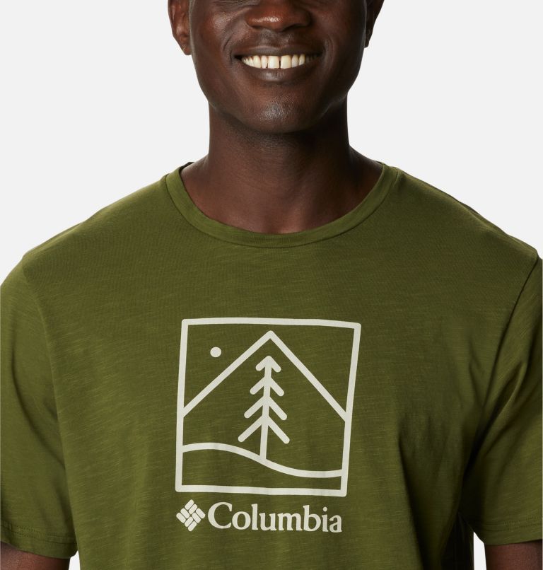 Men’s Break It Down Casual Organic Cotton T-Shirt, Color: Cilantro, Plant It Graphic, image 4