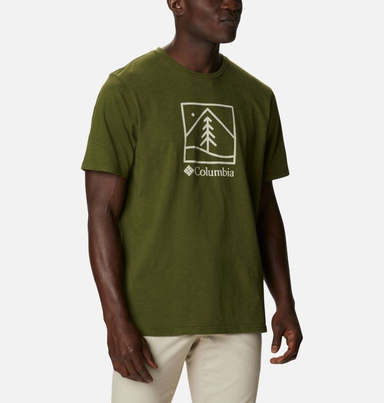 Men’s Break It Down Casual Organic Cotton T-Shirt, Color: Cilantro, Plant It Graphic, image 5