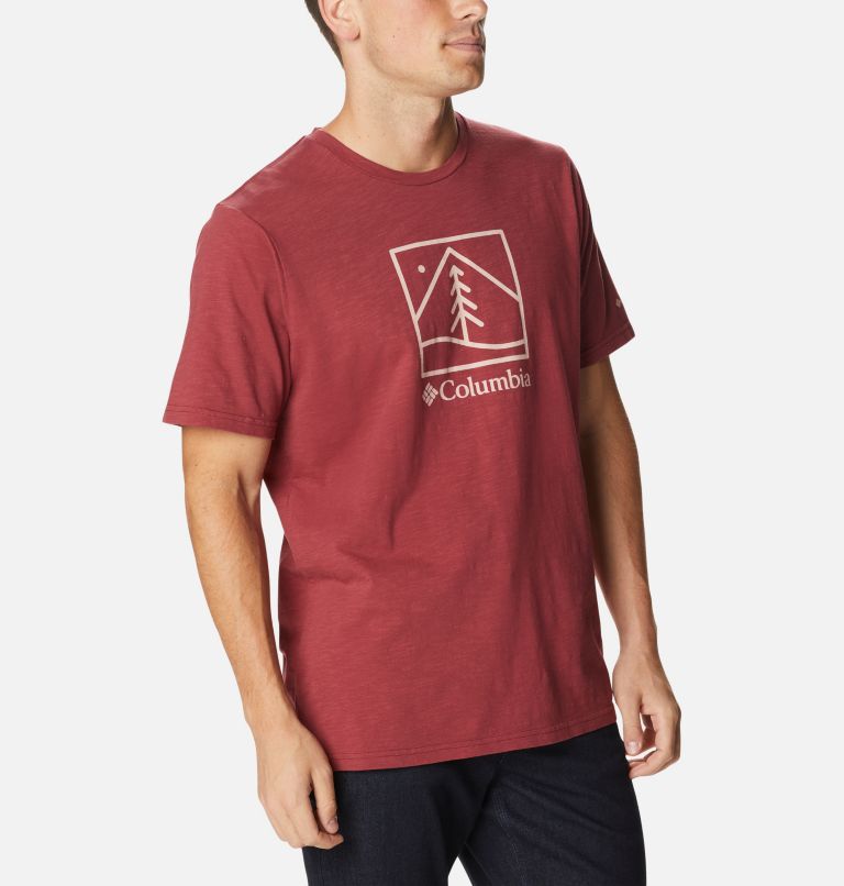 M Break it Down SS Tee | 619 | M, Color: Marsala Red, Plant It Graphic, image 5