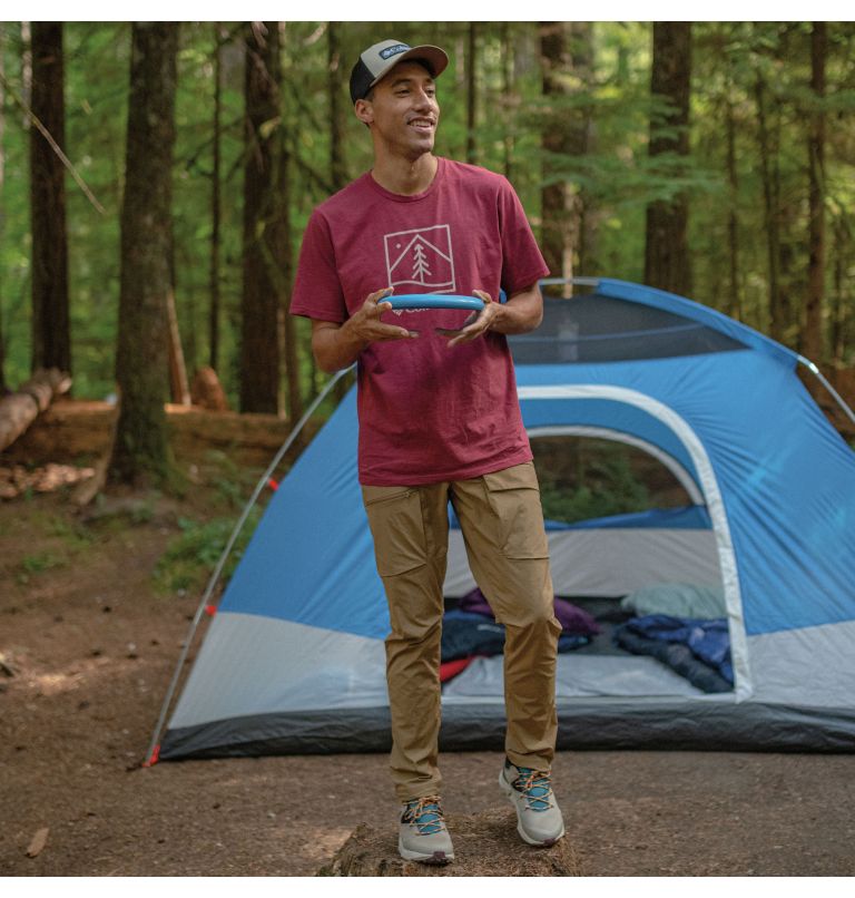 M Break it Down SS Tee | 619 | M, Color: Marsala Red, Plant It Graphic, image 6