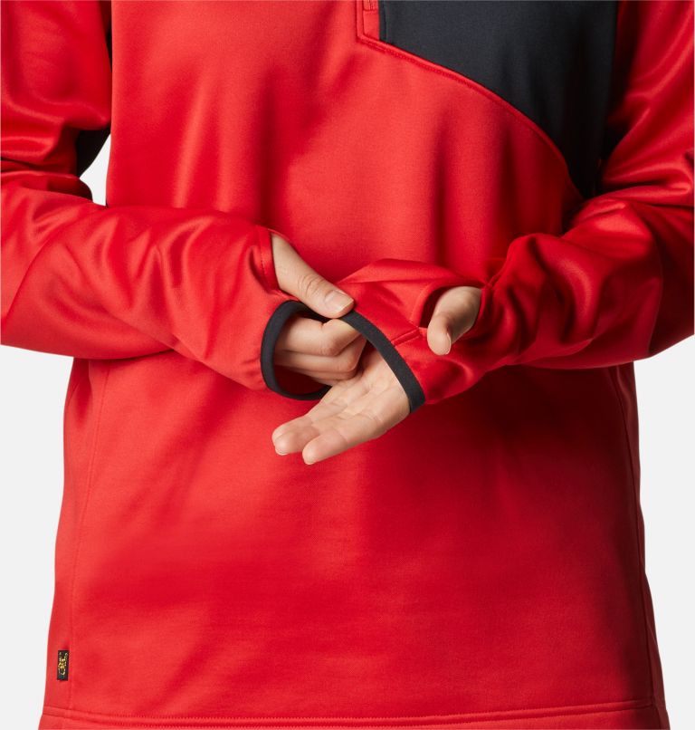 Thumbnail: Men's Bubba Wallace Quarter Zip Pullover, Color: Red Spark, image 11