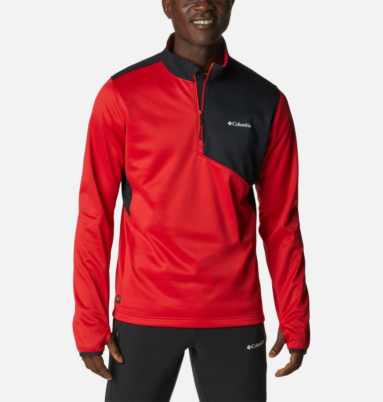 Thumbnail: Men's Bubba Wallace Quarter Zip Pullover, Color: Red Spark, image 1