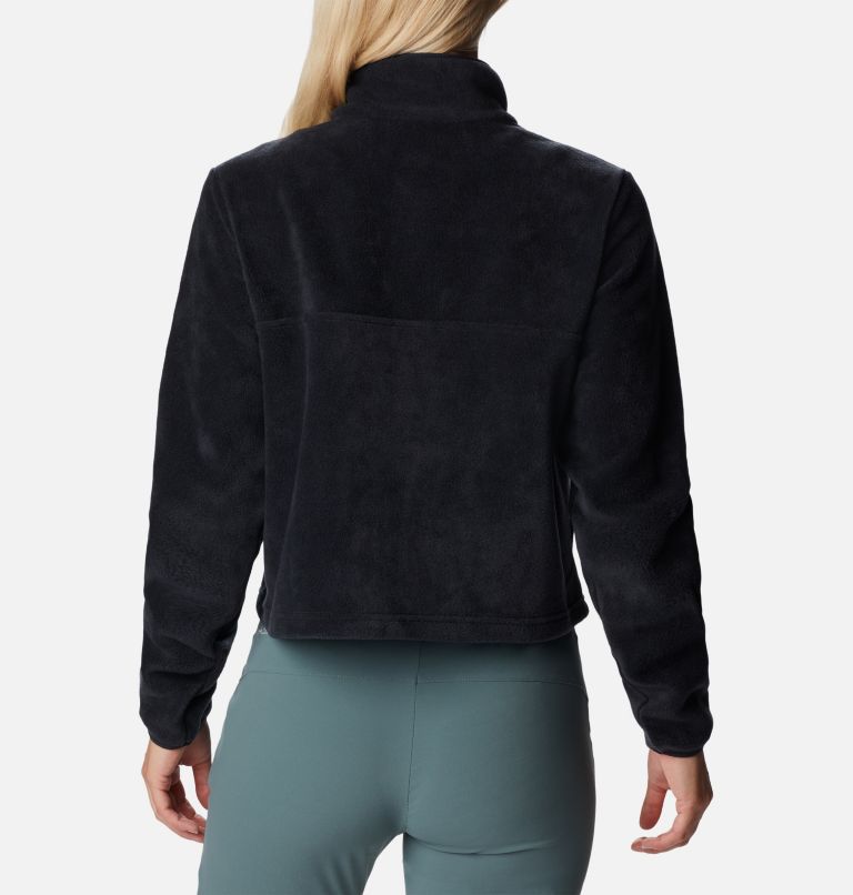 Thumbnail: Women's Benton Springs Cropped Fleece, Color: Black, image 2