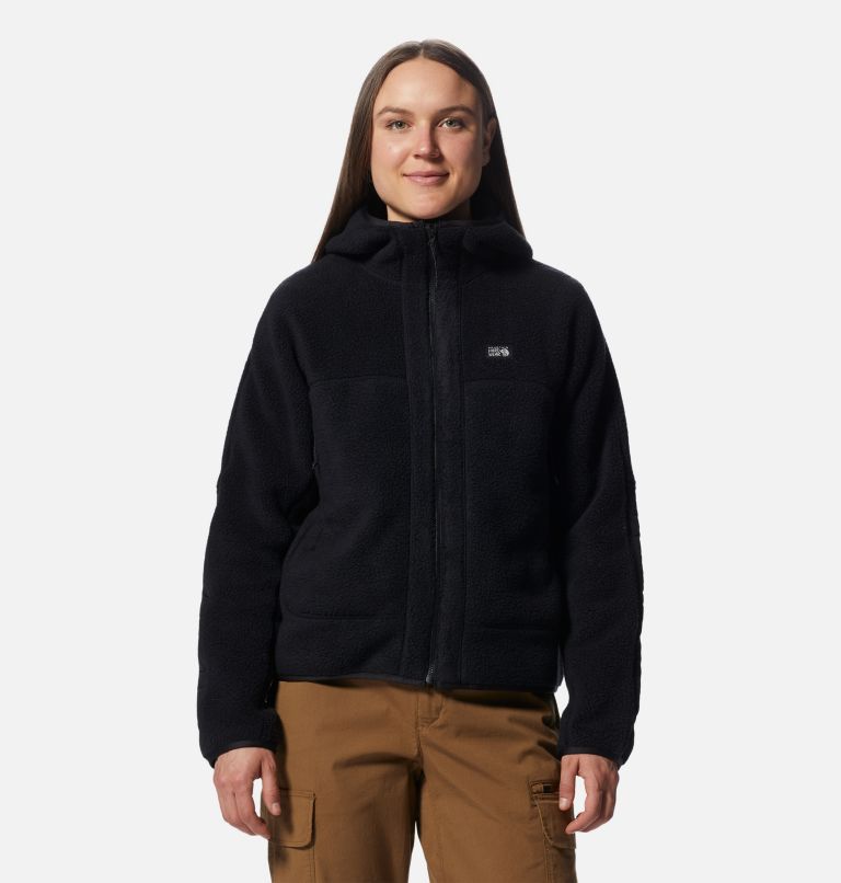 Pull à capuchon en laine polaire HiCamp Femme, Color: Black, image 1