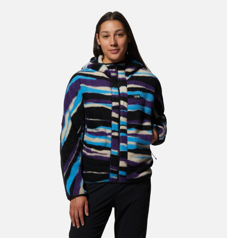 Thumbnail: Women's HiCamp Fleece Full Zip Hoody, Color: Zodiac Landscape Print, image 5