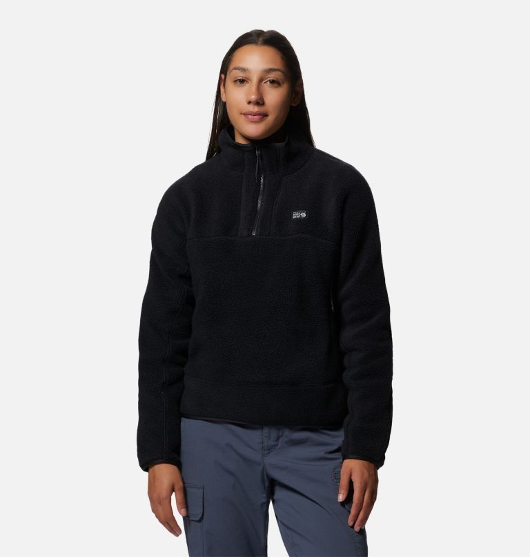 Sherpa fleece pullover women's hot sale