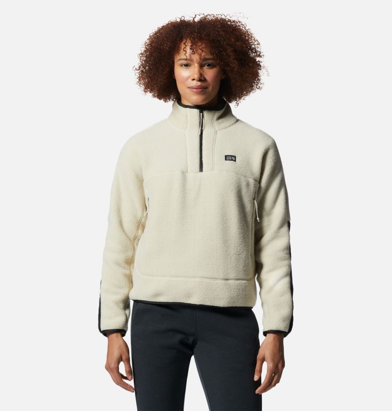 Women's HiCamp Fleece Pullover, Color: Wild Oyster, image 1
