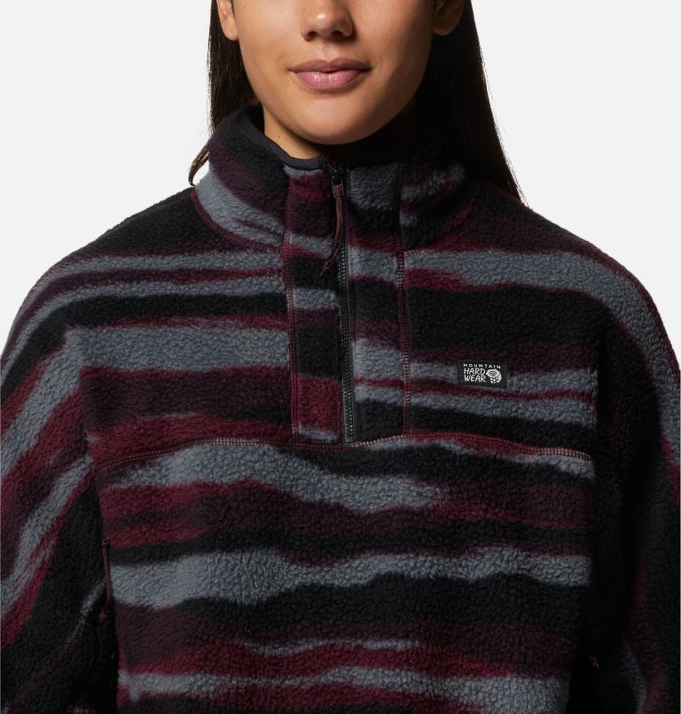Thumbnail: HiCamp Fleece Pullover | 604 | XS, Color: Cocoa Red Landscape Print, image 4
