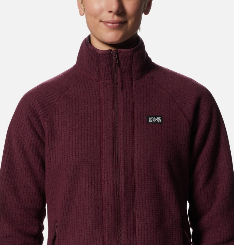 Women's Explore Fleece Jacket, Color: Cocoa Red, image 4