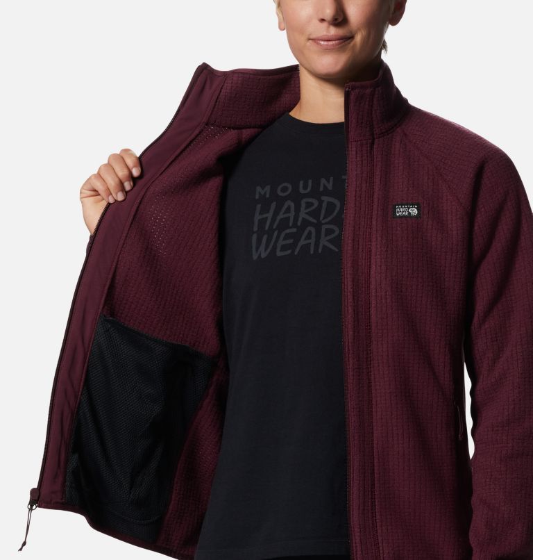 Women's Explore Fleece Jacket, Color: Cocoa Red, image 5