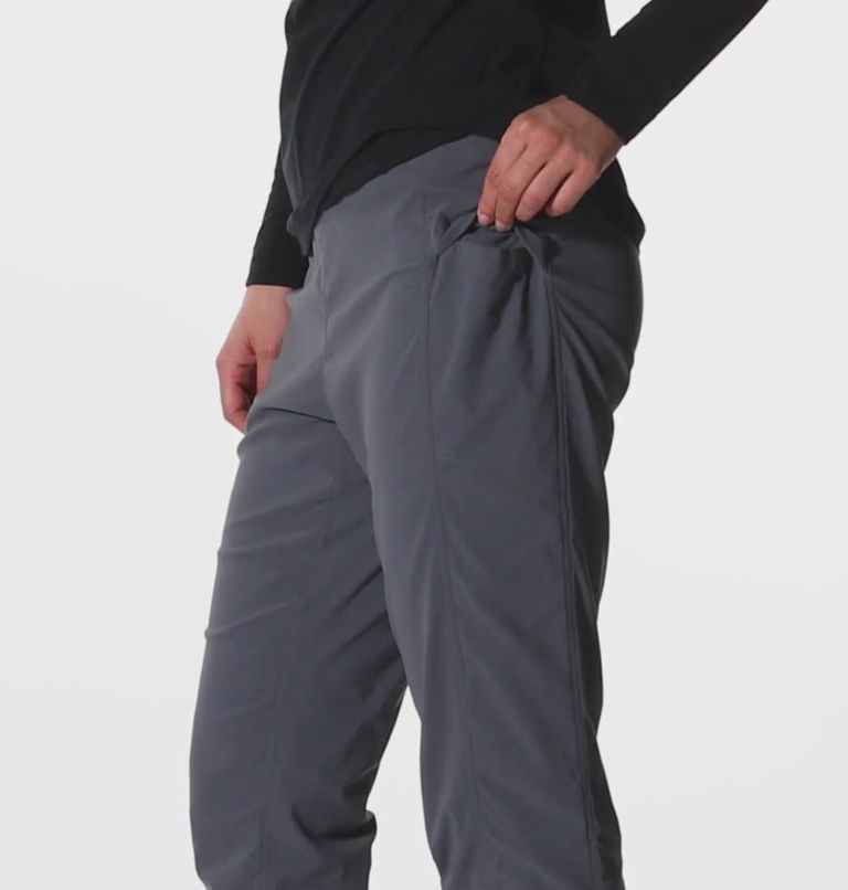 Pantalon taille haute doublé Dynama Femme, Color: Iron Grey