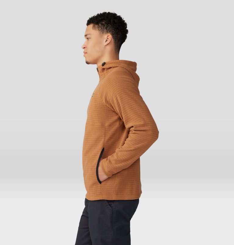 Thumbnail: Men's Summit Grid Hoody, Color: Copper Clay, image 3