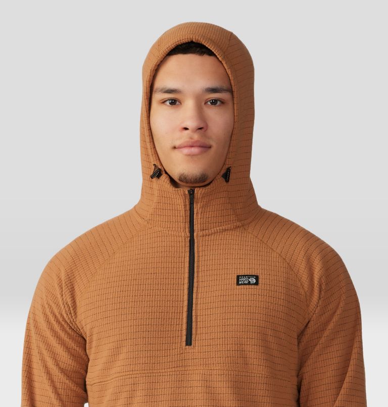 Thumbnail: Men's Summit Grid Hoody, Color: Copper Clay, image 4