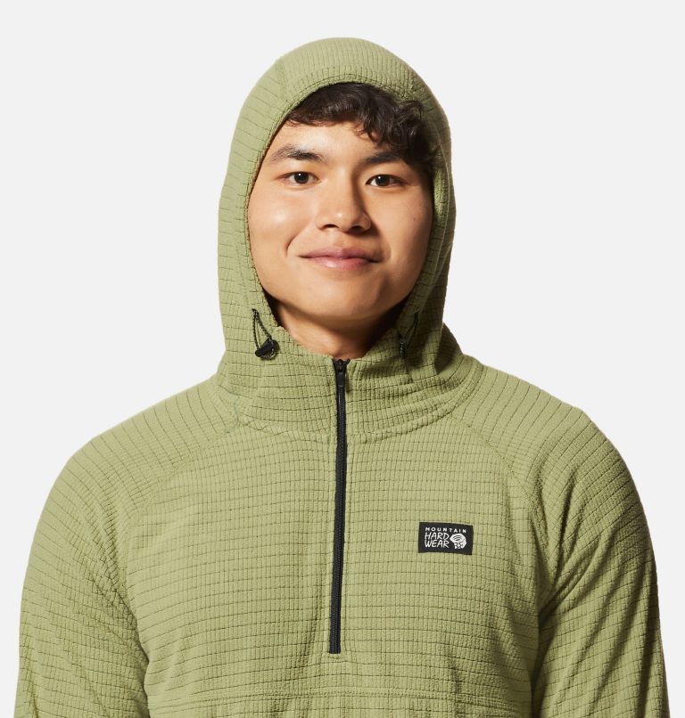 Men's Summit Grid Hoody, Color: Light Cactus, image 4