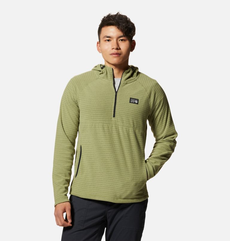 Men's Summit Grid Hoody, Color: Light Cactus, image 5