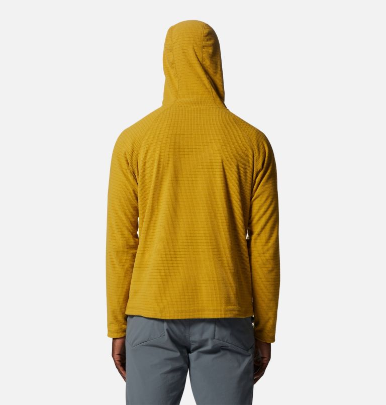 Men's Summit Grid Hoody, Color: Desert Yellow, image 2