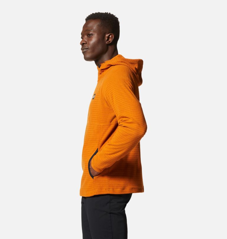 Thumbnail: Men's Summit Grid Hoody, Color: Bright Copper, image 3