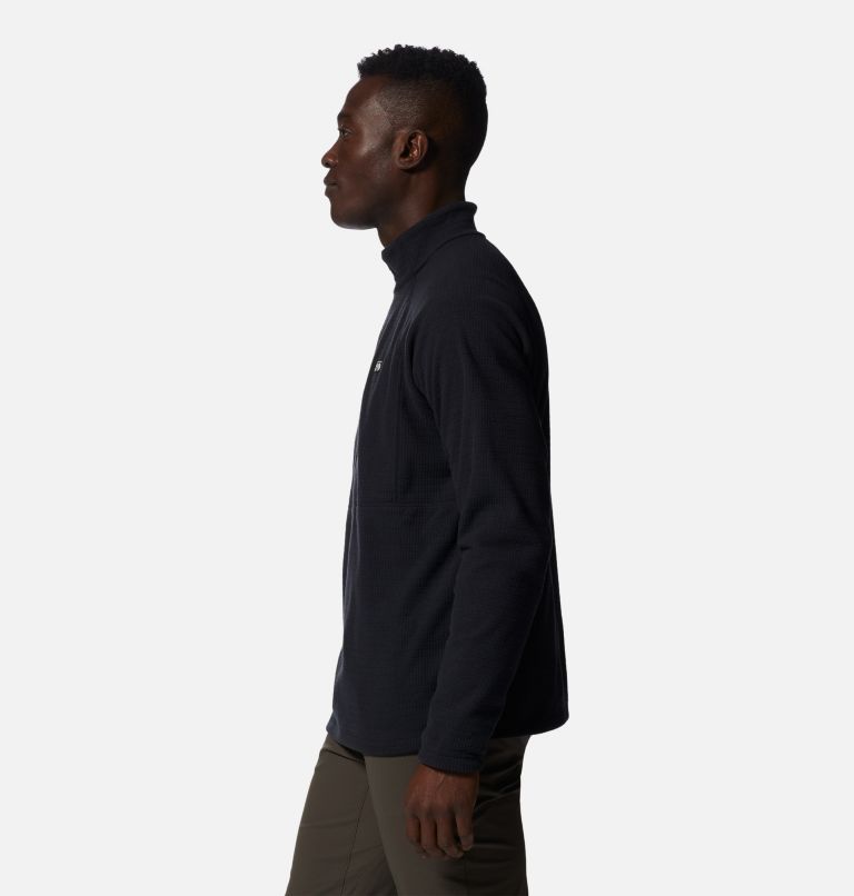 Men's Summit Grid Half Zip, Color: Black, image 3