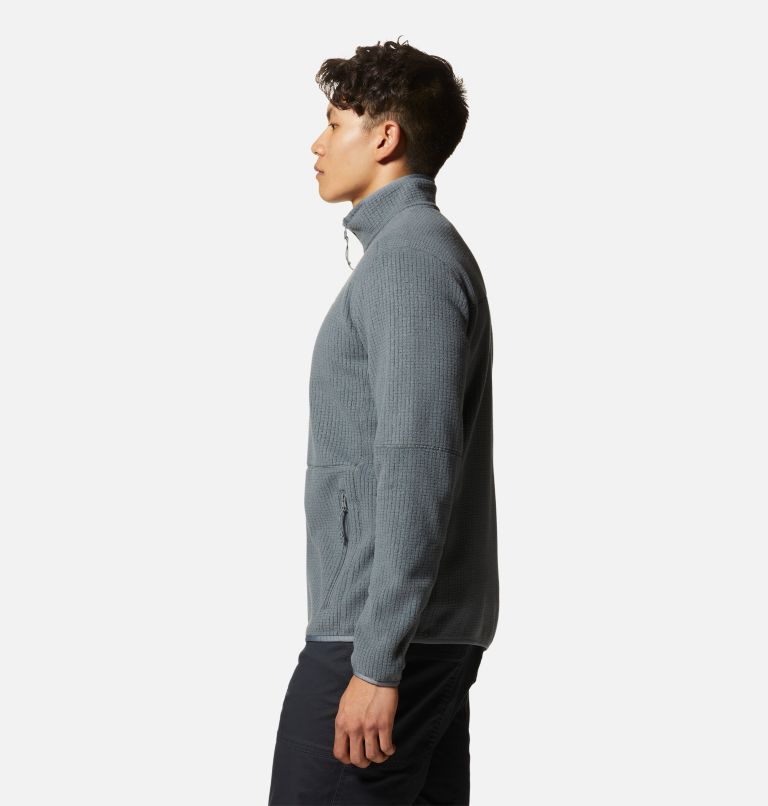 Men's Explore Fleece Jacket, Color: Foil Grey, image 3