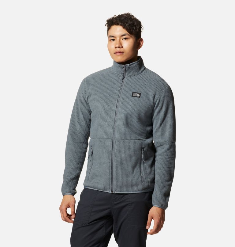 Men's Explore Fleece Jacket, Color: Foil Grey, image 1