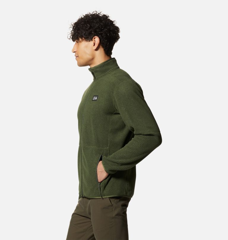 Thumbnail: Men's Explore Fleece Jacket, Color: Surplus Green, image 3