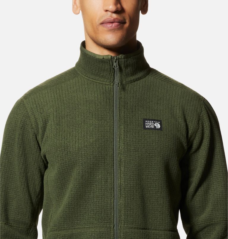 Thumbnail: Men's Explore Fleece Jacket, Color: Surplus Green, image 4