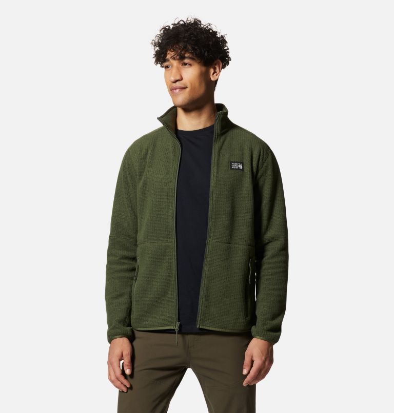 Thumbnail: Men's Explore Fleece Jacket, Color: Surplus Green, image 5