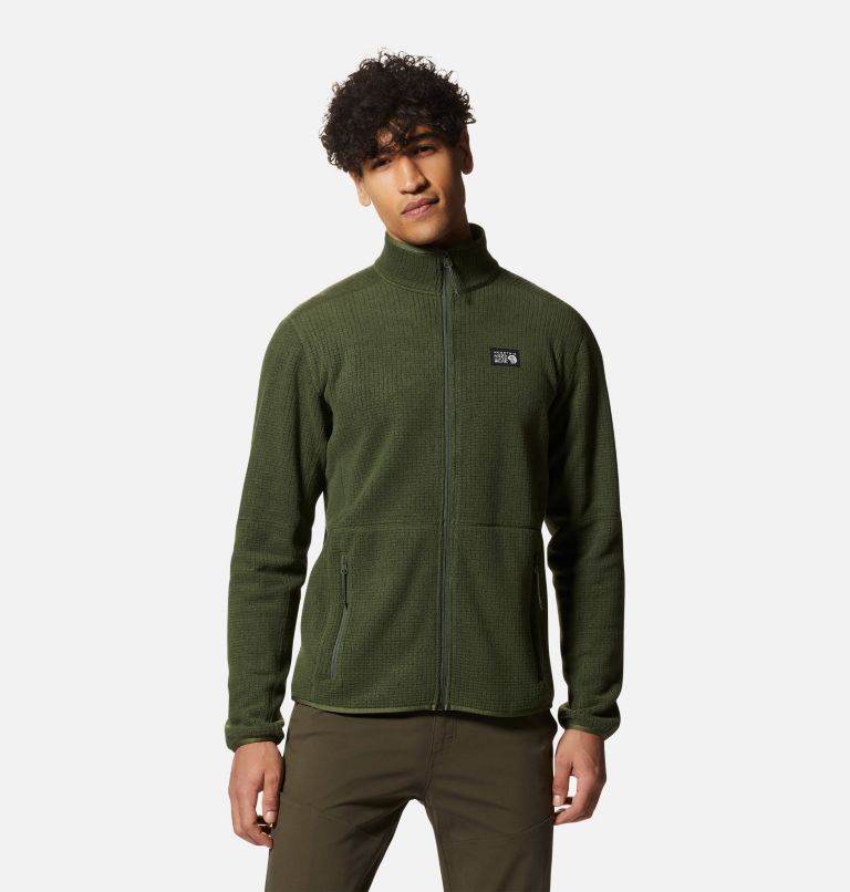 Thumbnail: Men's Explore Fleece Jacket, Color: Surplus Green, image 1