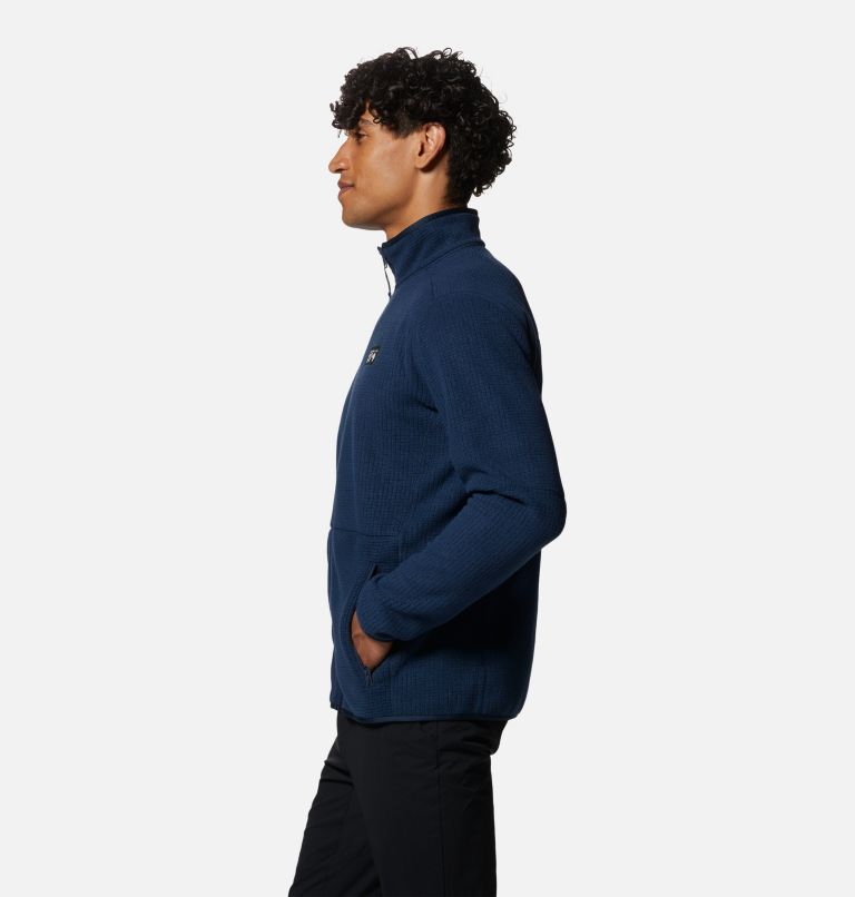 Thumbnail: Men's Explore Fleece Jacket, Color: Hardwear Navy, image 3